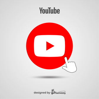 Youtube player icon with Click design