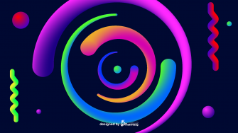 Gradient Liquid Abstract Futuristic 3d Background