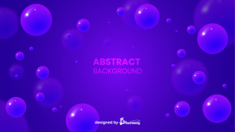 Abstract floating balls 3d motion graphic background