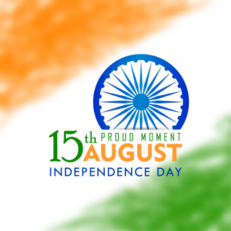 India independence day watercolor flag design