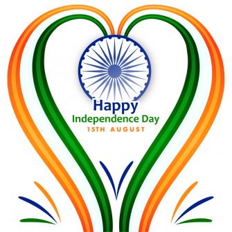 Abstract india independence day post design