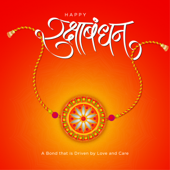 Illustration of Raksha Bandhan Decorative Rakhi for Indian festival of brother and sister
