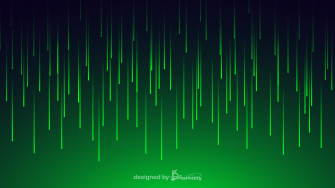 Green Light Rainfall Background in the dark Sky Matrix Background