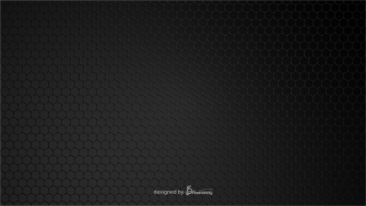 Dark background with black mesh hexagonal pattern design template