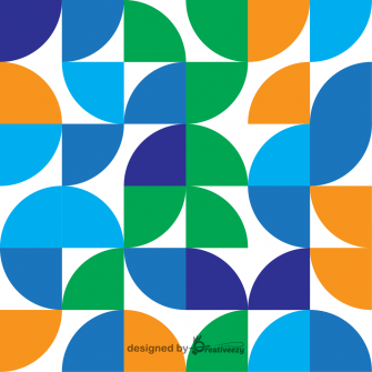 Geometric shapes minimalistic abstract pattern for web banner, packaging, branding retro co