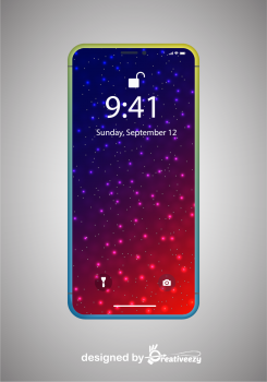 Colourful Dark Sky Mobile Wallpapers blue purple red Screen Cover Lock Screen