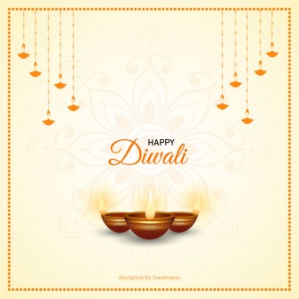 Happy diwali simple background design