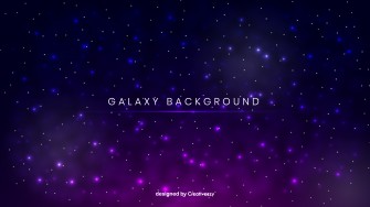 Beautiful blue purple galaxy background in the dark sky with star free vector