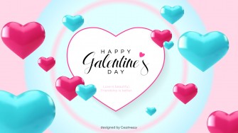 Creative happy galentines day love is beautiful friendship is better vector design