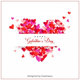 Colorful hearts white stripe heartgalentines day card design